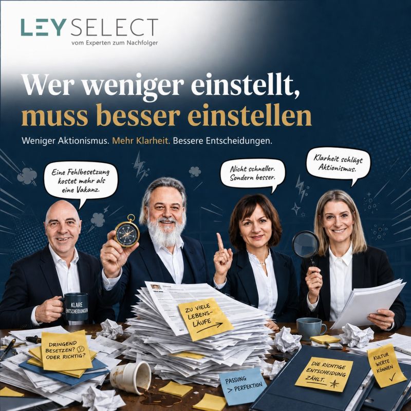 Wer weniger einstellt, muss besser einstellen