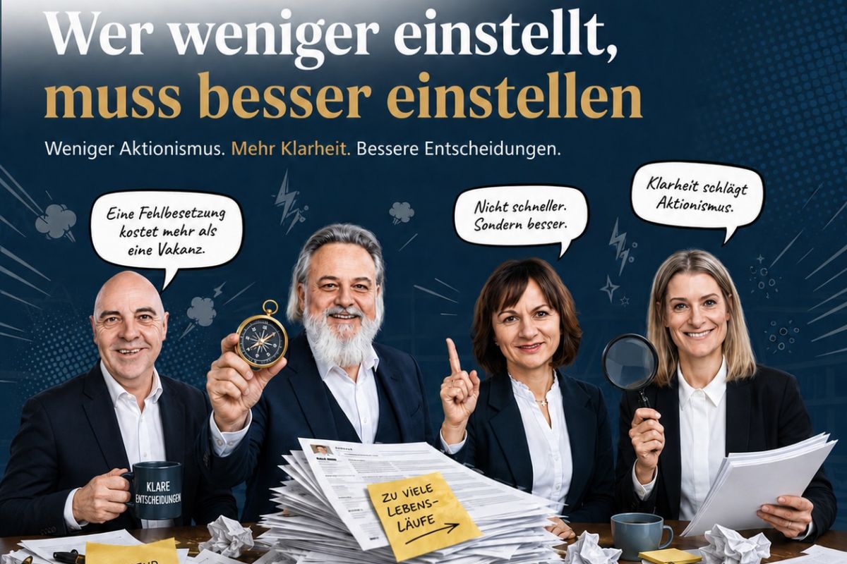 Wer weniger einstellt, muss besser einstellen