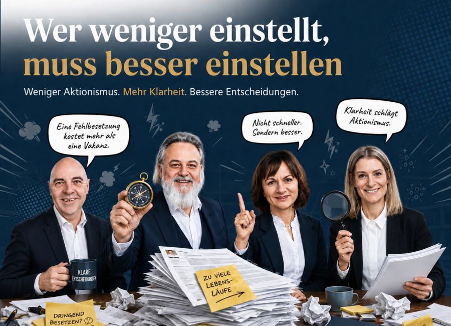Wer weniger einstellt, muss besser einstellen