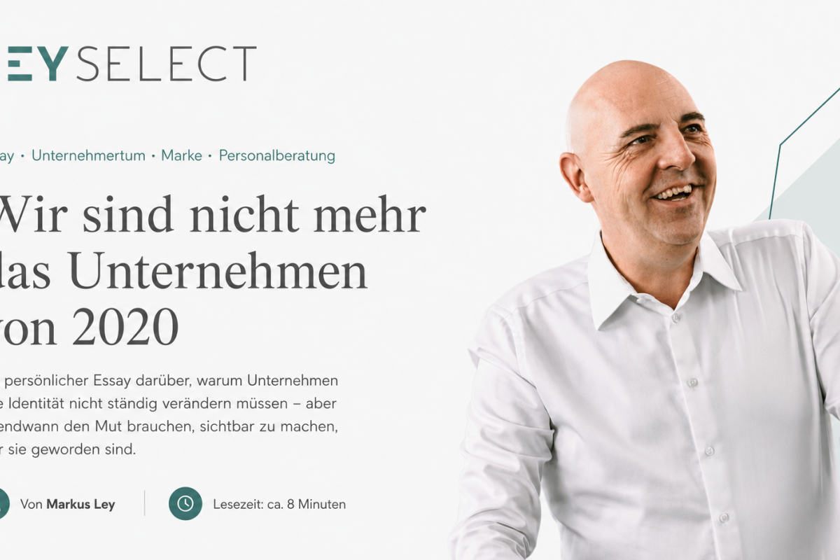 Wir sind nicht mehr das Unternehmen von 2020