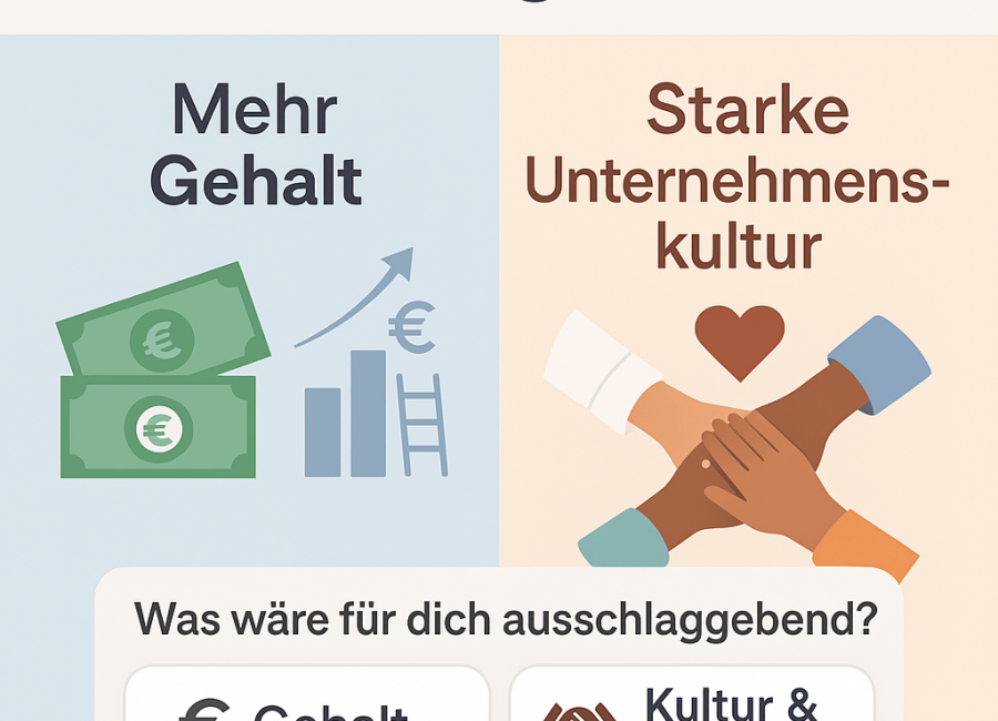 Unternehmenskultur statt Bonus – was überzeugt wechselwillige Talente wirklich?